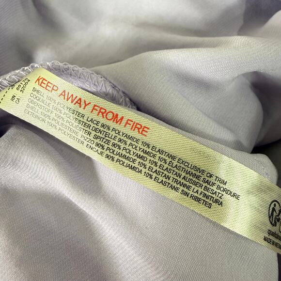 Free People NWT Neon Nights Asymmetric Lace Slip Skirt Fairy Whimsy Romantic M - Picture 6 of 7